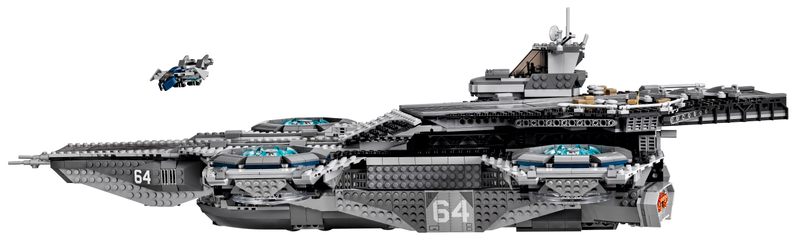 Illustration for article titled The Lego SHIELD Helicarrier is real and amazing